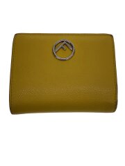 画像：2つ折り財布/レザー/YLW/レディース/8M0387