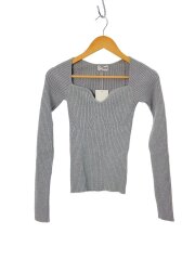 画像：ニット・セーター(薄手)/FREE/コットン/GRY/無地/GJ-24SS-KT01