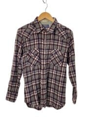 画像：長袖シャツ/XL/ウール/GRY/チェック/80s/USA製