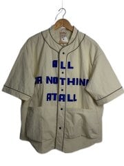 画像：ALL OR NOTHING AT ALL/半袖シャツ/XL/コットン/IVO/大型ポケット//
