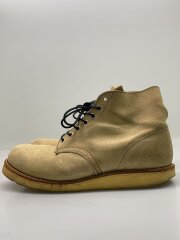 画像：レースアップブーツ/US8/BEG/スウェード/8167