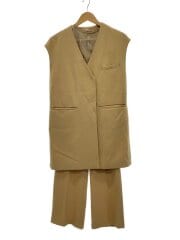 画像：セットアップ/S/ポリエステル/BEG/無地/02010521221