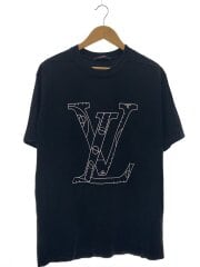 画像：Tシャツ/XL/コットン/BLK/RM212M NPG/NBAコラボ LV ロゴプリント