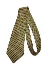 画像：ネクタイ/シルク/YLW/総柄/メンズ