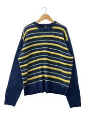 画像：ニット・セーター(薄手)/XL/アクリル/マルチカラー/ボーダー
