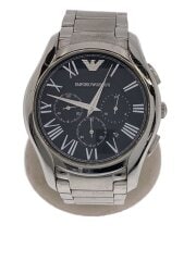 画像：クォーツ腕時計/アナログ/ステンレス/BLK/SLV/SS/AR-11083