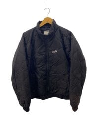 画像：キルティングジャケット/M/ナイロン/BLK/無地