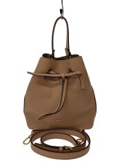 画像：ショルダーバッグ/レザー/BEG/F7340