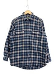 画像：長袖シャツ/XL/コットン/NVY//