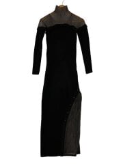 画像：長袖ワンピース/FREE/ポリエステル/BLK/ML31366