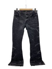 画像：ブーツカットパンツ/32/デニム/BLK/flare jeans
