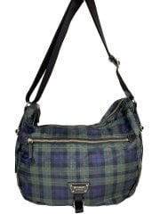 画像：ショルダーバッグ/ナイロン/GRN/チェック