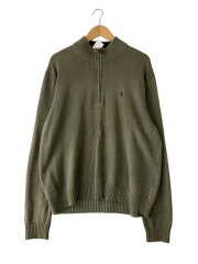 画像：ニット・セーター(薄手)/XXL/コットン/KHK/無地//