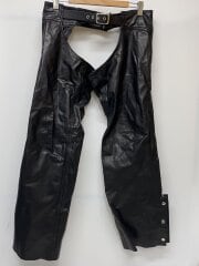 画像：ボトム/--/レザー/BLK/無地