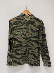 画像：タイガーストライプカモ/民間/ジャケット/S/コットン/GRN/カモフラ