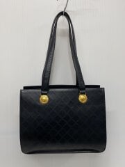 画像：サンバースト/トートバッグ/レザー/BLK/総柄