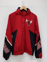画像：NBA/シカゴブルズ//ジャケット/M/ナイロン/RED