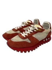 画像：ローカットスニーカー/US8/RED/スウェード