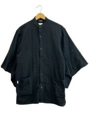 画像：半袖シャツ/--/コットン/BLK/無地//