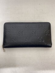 画像：GGエンボス ジップアラウンド/長財布/レザー/BLK/レディース/625563 496085