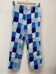画像：AD1999/2000SS/archive/パッチワークパンツ/S/BLU/チェック/JP-10033S