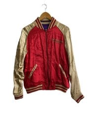 画像：リバーシブル/スカジャン/M/レーヨン/マルチカラー/無地