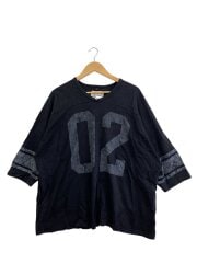 画像：Tシャツ/L/コットン/BLK/プリント/HORECOLLAR football shirt ss