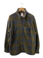 画像：POLARTEC スナップボタンシャツ/フリースジャケット/L/ポリエステル/チェック