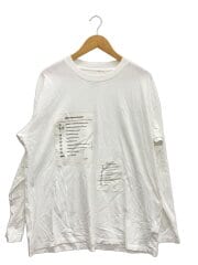 画像：長袖Tシャツ/M/コットン/WHT/無地/S52GC0244//