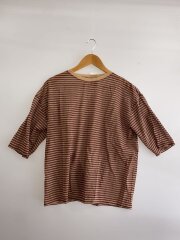 画像：半袖カットソー/FREE/コットン/BRW/ボーダー/8617-299-0463