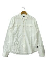 画像：長袖シャツ/S/コットン/WHT/53832SP13