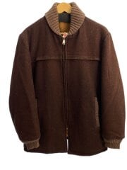 画像：ブルゾン/--/ウール/BRW/無地