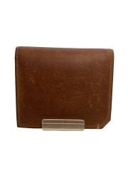 画像：2つ折り財布/レザー/BRW/メンズ