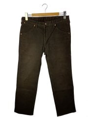 画像：ボトム/33/コットン/BRW/無地/W13/90s/牛革コーティング/斑点有