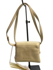 画像：ショルダーバッグ/レザー/WHT/無地/PRISMA