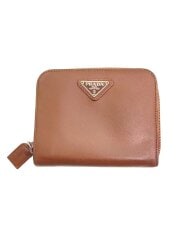 画像：2つ折り財布/PVC/BRW/レディース