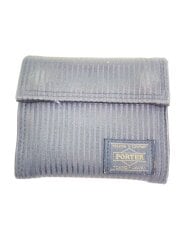 画像：3つ折り財布/キャンバス/BLK/無地/メンズ/650-08616