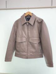 画像：レザージャケット・ブルゾン/FREE/フェイクレザー/BRW/8281/275/802
