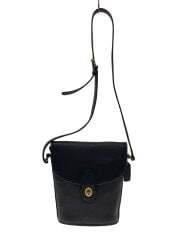 画像：ショルダーバッグ/レザー/BLK/無地/F4C-9936