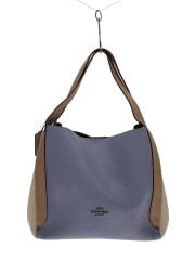 画像：ショルダーバッグ_ハドリー_ホーボー_カラーブロック_オールレザー/レザー/WHT