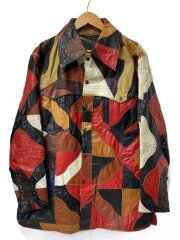 画像：sherwin sheyenne/パッチワークレザージャケット/46/レザー/マルチカラー