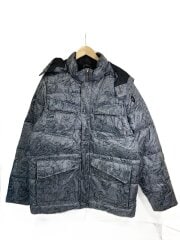 画像：ダウンジャケット/L/ポリエステル/GRY/総柄/436556-065