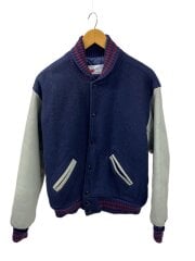 画像：スタジャン/40/ウール/NVY/無地