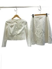 画像：刺繍/セットアップ/2/コットン/WHT