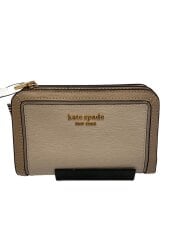 画像：2つ折り財布/レザー/PNK/無地/レディース