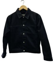 画像：Trucker Jacket Denim/Gジャン/S/デニム/BLK/無地/115781