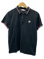 画像：胸ロゴパッチ/ポロシャツ/L/コットン/BLK/141-091-83456-00