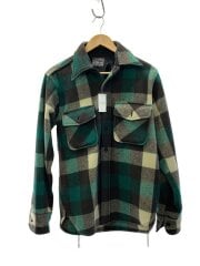 画像：CPO/シャツジャケット/M/コットン/GRN/チェック