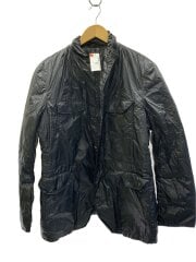 画像：ダブルジップ/ダウンジャケット/XL/ナイロン/BLK/無地/63-07-75-072