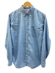 画像：LIGHT DENIM B.D. SHIRT/M/コットン/IDG/無地